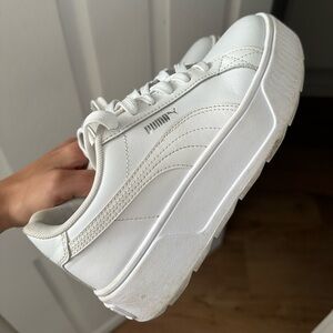 PUMA sneakers with platform for women size 6, white